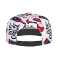 thumbnail image 4 of Bingfone Baseball Cap,Snapback Trucker Hat for Men & Women with Adjustable-Red Wine Glass Bottle, 4 of 9