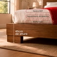 thumbnail image 4 of Cama Con Cabecera Matrimonial Essi, Atlas Del Descanso Color Nogal, 4 of 8