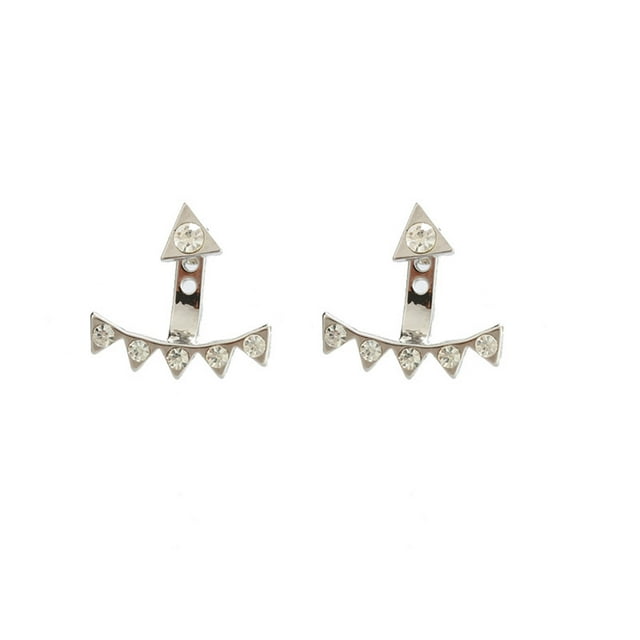 HOARBOEG Earring for Women Personality Earrings Leaves Beautiful Diamond Earrings Irregular Mesh