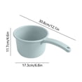 thumbnail image 4 of TTJ Heavy Duty Plastic Water Ladle for Kitchen Bath Thick Multipurpose Dipper for Cooking Bathing Hair Rinsing Portable with Hanging Hole Handy Design, 4 of 7