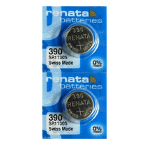 Renata 390 SR1130SW Batteries - 1.55V Silver Oxide 390 Watch Battery (2 Count)