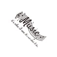 thumbnail image 1 of maskred Sticker Note de Musique Papier Peint PVC Déclas Autocollants Enfants Chambre Salle de Classe École Fond, 1 of 6