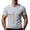 Gray, variant on KIHOUT Men's Cable Knit Jacquard Polo Shirt, Stretch V-Neck Collar Short Sleeve Casual & Business Top
