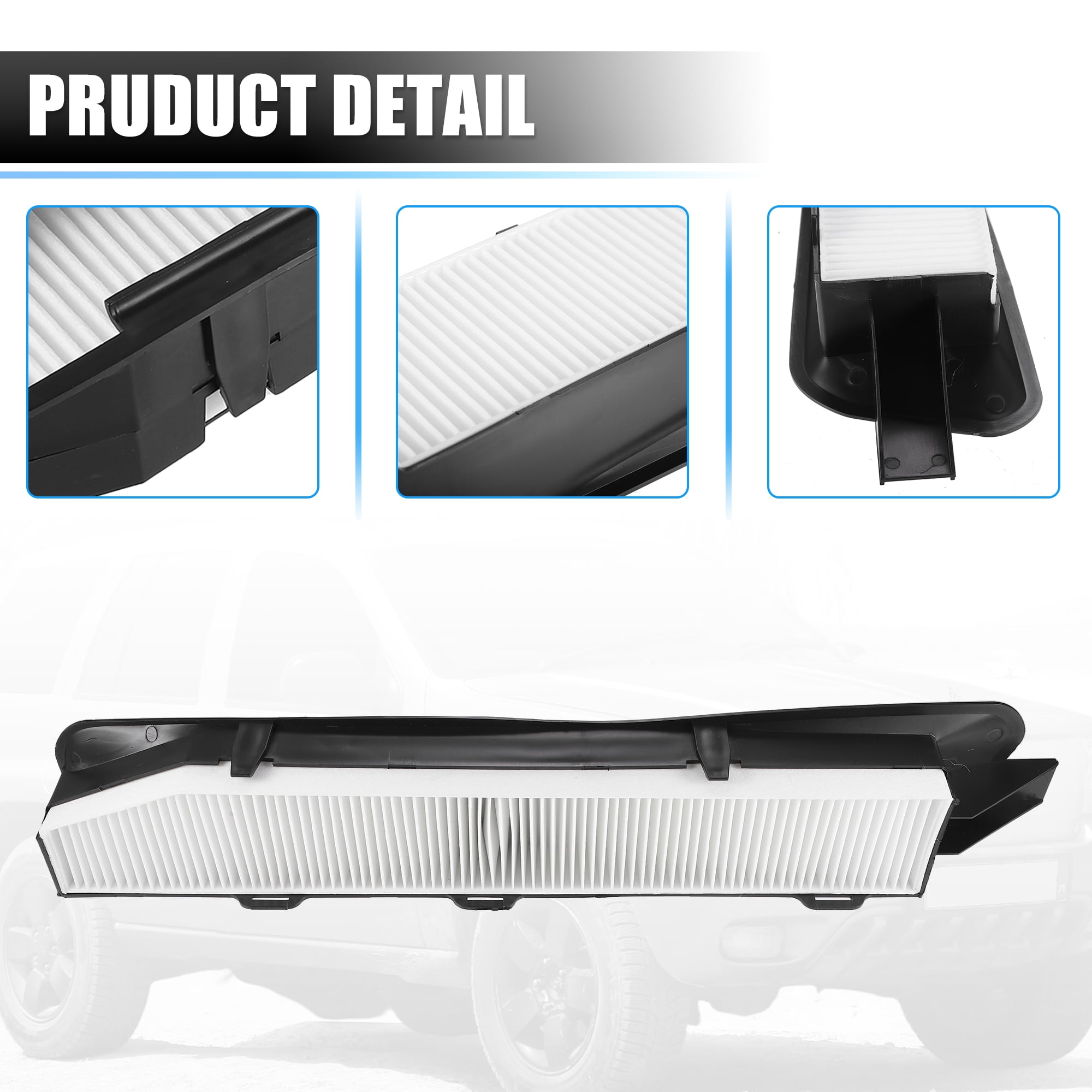 Unique Bargains Car Cabin Air Filter and Housing Kit for Jeep Grand Cherokee 1999-2010