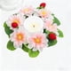 thumbnail image 4 of mfyjkho Guirnalda navideña de peonías para velas, ideal para decorar mesas festivas, corona floral de plástico con centro de 8,5 cm para centros de mesa con velas, 1 unidad, 4 of 7