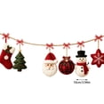 thumbnail image 2 of Christmas Fabric Garland, Christmas Decor, Winter Cedar | Red Green Checkered Rustic, Wreath Banner Tree Swag, Snowflake Star Ornament, Fireplace Mantel Porch and Gift, 2 of 8