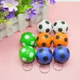 thumbnail image 2 of KAKOWELY 24 llaveros divertidos de pelota deportiva de PU, mini llavero de fútbol, regalo para hombres y niños (color aleatorio), 2 of 4