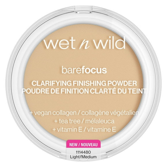Polvo compacto fijador traslúcido de maquillaje Wet n Wild Bare Focus Light/Medium