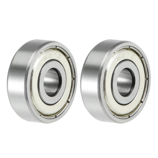 Unique Bargains S627ZZ Roulements à Billes à Gorge Profonde 7x22x7 mm à Double Écran en Acier Inoxydable 2 Pcs