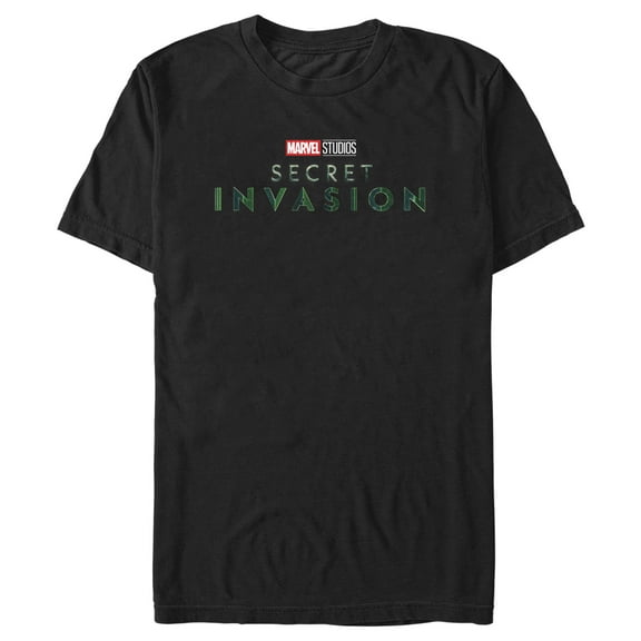 Men's Marvel: Secret Invasion Official Logo  Graphic Tee Black Medium