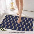 thumbnail image 6 of Pineapple Doormat Outdoor Entrance 16"x24", Yellow Fruit Navy Blue Summer Tropical Absorb Moisture Dirt Door Mats, Non-Slip Rubber Backing Floor Mats Indoor, Low-Profile Front Door Rugs, 6 of 9