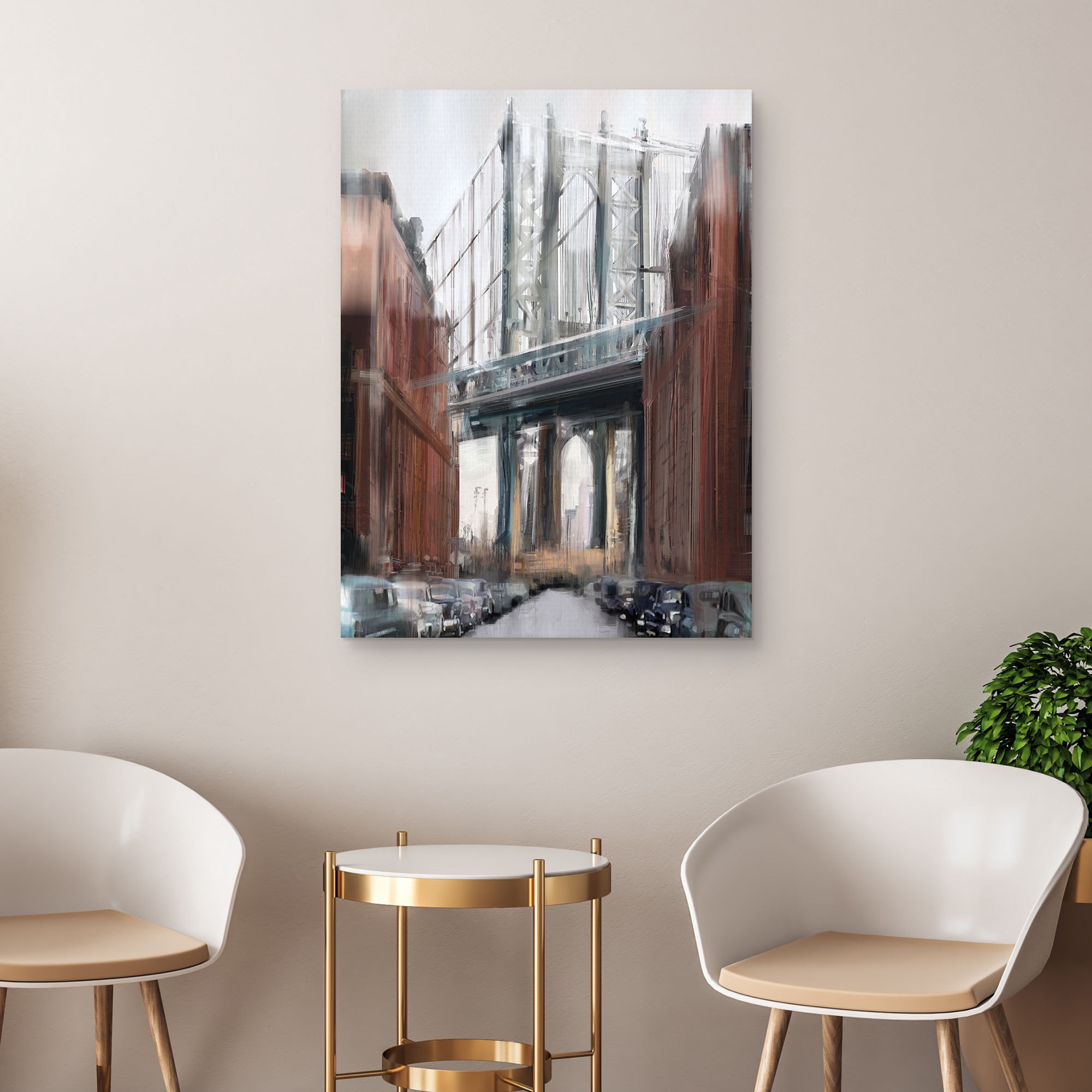 Manhattan Bridge by Studio Arts Canvas Art Print