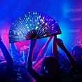 thumbnail image 2 of Lilixerw Folding Hand Rave Fan,Popping Fan for Ground Dance,Party,Decoration,Festival,13 inch, 2 of 9