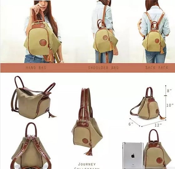 Convertible backpack purse walmart Clearance