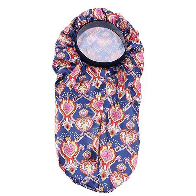 MesaSe Elastic Band Hair Bonnet Bright Color Head Cover African Print Extra Long Bonnet Hair Care