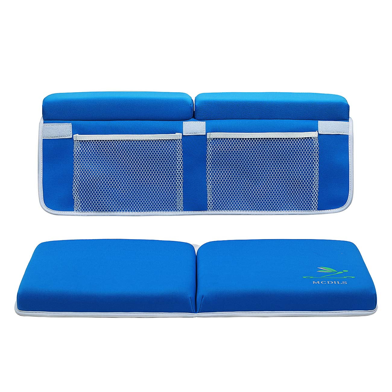 Bath Kneeler with Elbow Rest Pad Set 1.5 inch Thick Kneeling Pad and Elbow Support with Rinser and Non-slip Bath Mat