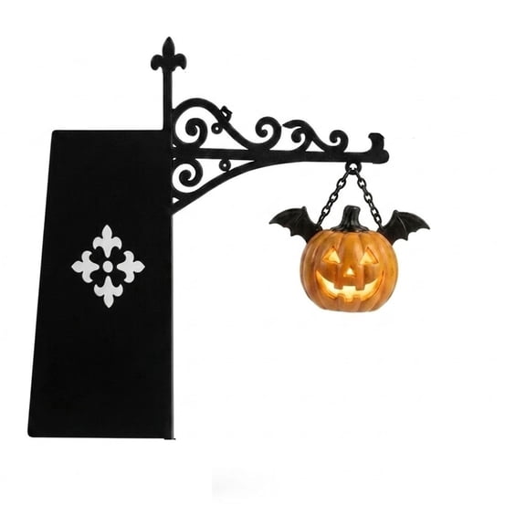 Halloween Bookshelf Decor, Vintage Bookshelf Lamp, Library Decorative Bookshelf Lighting with LED Pumpkin Ghost Witch Hat Design for Home Party