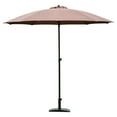 thumbnail image 3 of Costway 8,2' Hauteur Réglable Parasol Extérieur Marché Parasol Hêtre Tan, 3 of 9