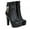 Black, variant on asdoklhq Clearance Women Shoes Under $10,Women Retro Flat Bottom Shoes Casual Boots Plus Size Slip On Double Zipper Shoes