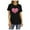 01#Black, variant on Ichuanyi Womens Tops, Valentine's Day Women's Casual T-Shirt Funny Heart Printed Short Sleeve O-Neck Tees Top
