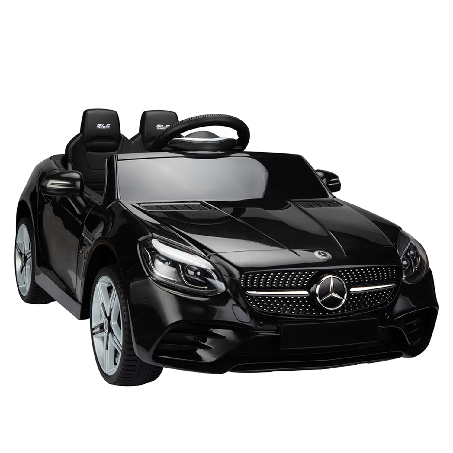 CIPACHO Licensed Benz, 12V Electric Kids Ride On Car for Ages 3-6, LED Head Lights, Safe Belt, Double Doors, 2 Speeds, Black CIPACHO Licensed Benz, 12V Electric Kids Ride On Car for Ages 3-6, LED Head Lights, Safe Belt, Double Doors, 2 Speeds, Black