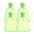 thumbnail image 1 of Bolsas de Regalo PouchyLemon 4Pzas Verde Claro 5x7cm Tela Bolsa Organza., 1 of 1