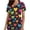 #25, variant on Busydd Plus Size Scrub Tops Women Fashion Graphic Print Valentines Day Nursing Scrub Top Casual Oversized Short Sleeve V Neck Women Scrubs with Pockets