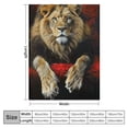 thumbnail image 4 of Nawypu  Lion Blanket,Safari Lion Couple Lovers Flannel Blanket Throw,Women Romantic Rose Plush Blanket Lightweight Warm Red Flower Wild Animal Throw Blanket Washable, 4 of 6