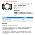 thumbnail image 2 of Rear Brake Shoe Set - Compatible with 1988 - 1989 GMC P2500, 2 of 2