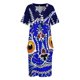 thumbnail image 4 of GOIC CAT: Vestido de bolsillo suelto con estampado psicodélico decorativo abstracto vintage de Louis Wain, vestidos de mujer de lujo, 4 of 7