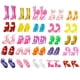 thumbnail image 1 of Zapatos De Muñeca Zapatos de tacón alto mezclado para muñeca Barbie sandalias zapatillas accesorios Tmvgtek libre de BPA, 1 of 2