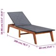 thumbnail image 4 of vidaXL Sun Lounger with Table Poly Rattan and Solid Acacia Wood, 4 of 5