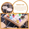 thumbnail image 2 of OUNONA 2 Sets  of Miniature Desk and Chair Doll Furniture Wooden Chair Desk Ornament Mini House Decor, 2 of 8