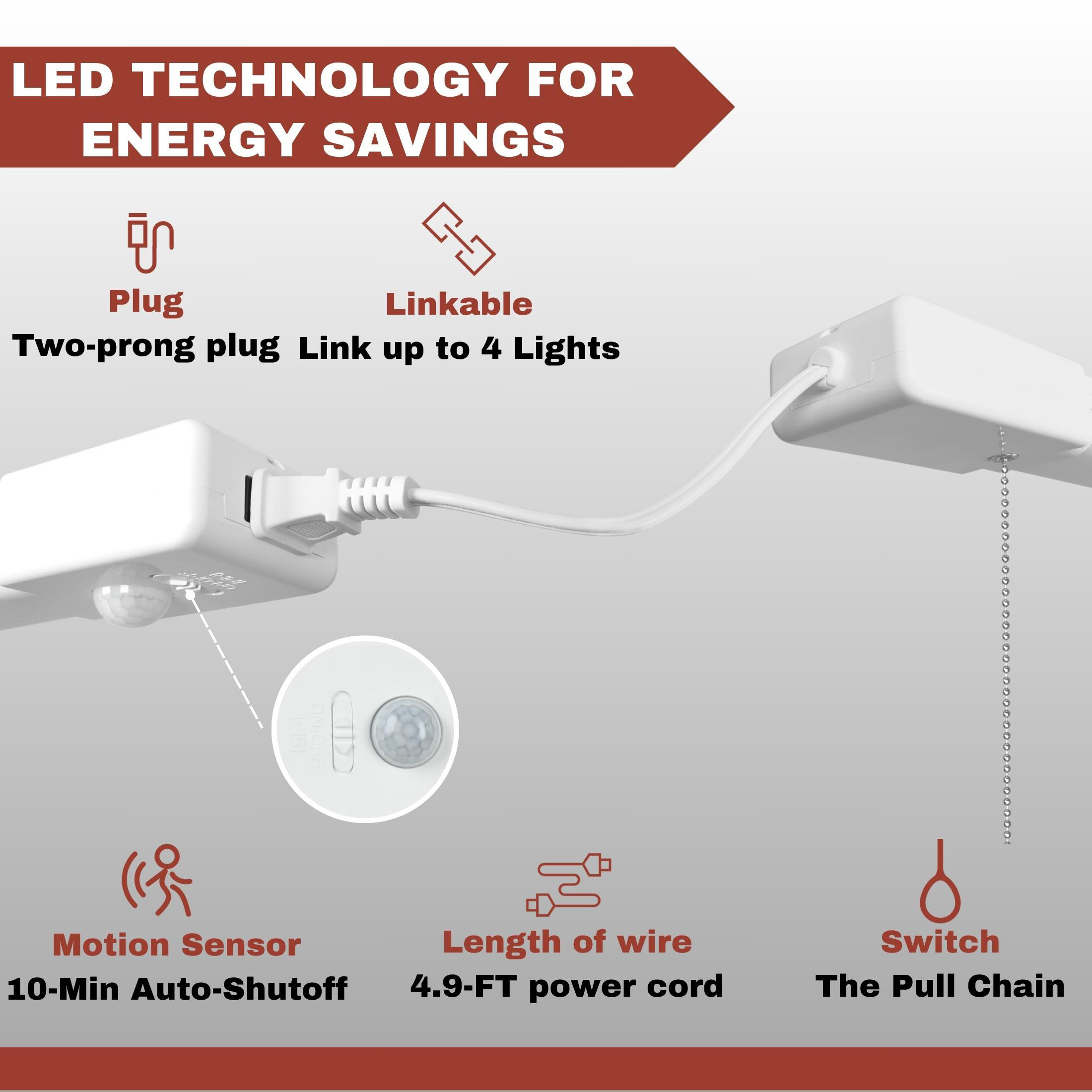 Hyper Tough 3-FT 4500-Lumen Integrated LED Shop Light, Slim Design, Linkable and Motion Sensor, 1PK - image 5 of 10