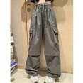 thumbnail image 3 of GYRATEDREAM Cargo Pants for Girls Wide Leg Casual Quick Dry Cargo Pants Trousers Lightweight Kids Joggers with Pockets, 3 of 6