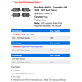 thumbnail image 2 of Rear Brake Pad Set - Compatible with 2005 - 2007 Buick Terraza - Dynamic Friction, 2 of 2