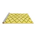 thumbnail image 2 of Ahgly Company Machine Washable Indoor Round Solid Yellow Modern Area Rugs, 5' Round, 2 of 4