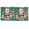 thumbnail image 7 of Yayeee Kitchen Curtains Tier Set of 2 Light Filtering 57"x36" Over Sink Window Panels, Cute Christmas Pattern, 7 of 7