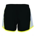 thumbnail image 4 of Augusta Ladies Pulse Shorts 1265 Black/White/Power Yellow M, 4 of 4