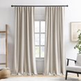 thumbnail image 1 of Cortinas RAIN CITY Blackout, color beige, 254 cm de largo, 2 paneles, 1 of 9
