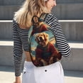 thumbnail image 5 of Easygdp Meditating Golden Retriever Mochila de Lona Resistente para Laptop, Compatible con Laptops de 15 a 17 pulgadas, Ideal para Escuela, Trabajo y Viajes-Medium, 5 of 5