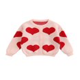 thumbnail image 1 of Baby Knitted Cardigan with Sweet Heart Pattern  Single-Breasted Classic  Neck Spring Clothing, 1 of 7