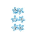 thumbnail image 2 of Offray Accessories, Light Blue, 3/4 inch 5 Petal Gem Flower, 6 count, 1 Package, 2 of 7
