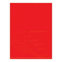 Office Depot® Brand Flat 2-Mil Poly Bags, 9" x 12", Red, Case Of 1,000