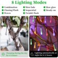 thumbnail image 4 of FlkwoH Guirnalda de Luces Solares Jardín Exterior, 100 LED 12M Bolas de Cristal Luces Solares Impermeables, 8 Modos Guirnaldas de Luces Solares, Luces Solares Decoración para Jardín, Patio, Bodas, Fiestas, Navidad, 4 of 5