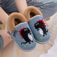 thumbnail image 2 of Zapatos de interior JAMW Pantuflas de dinosaurio para niños Invierno de felpa, 2 of 5