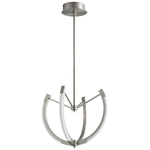 21 inch 40W 4 Led Chandelier-Satin Nickel Finish Bailey Street Home 766-Bel-4236188