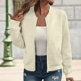 thumbnail image 2 of Women's Lightweight Layering Jacket with Pockets Versatile Zippered Outerwear for Spring Fall Transition Comfortable Casual Coat, 2 of 8