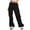 Black, variant on qolati Cargo Pants for Women Baggy Lightweight Zipper Pull On Jogger Trousers Casual High Waisted Multiple Pockets Hiking Cinch Bottom Sweatpants