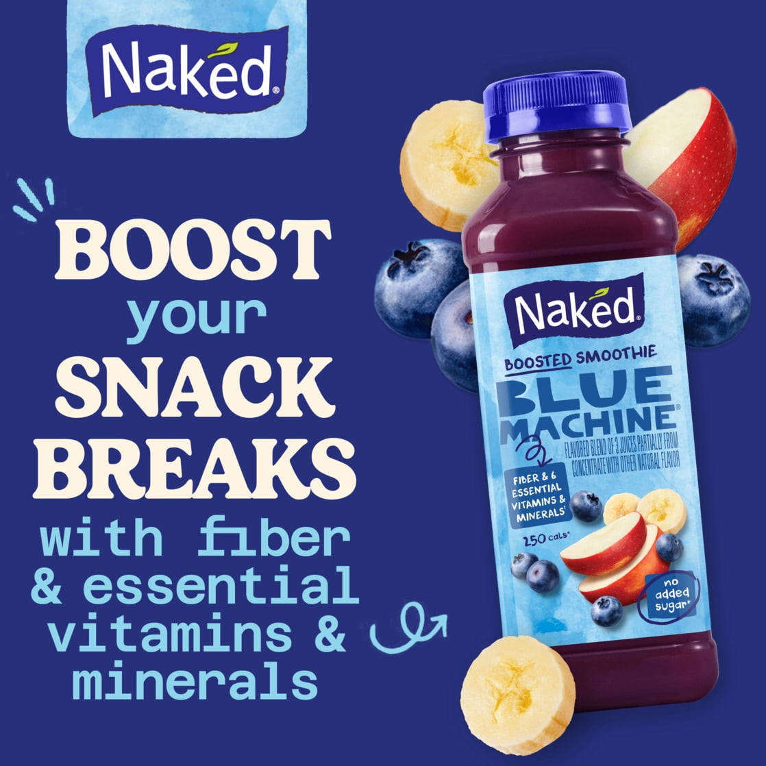 Naked Boosted Smoothie Blue Machine, 15.2 fl oz Bottle